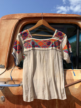 30’s Sheer Embroidered Peasant Blouse | xs