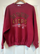 Vintage San Francisco 49ers Burgundy Crewneck Sweatshirt|Size Large