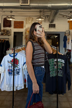 Vintage Theomiles stripe knit vest | sm/m