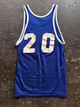 Vintage 70’s Blue Durene Varsity Jersey Tank | Xs/Sm