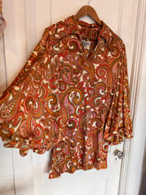 70’s Oops California Paisley Bell Sleeve Mini Dress | Sm/M