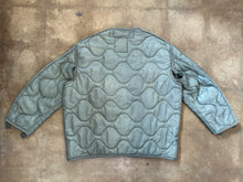 Vintage sage green quilted military liner