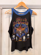 Vintage 70’s 80’s Black Sabbath cut off raglan tee | large