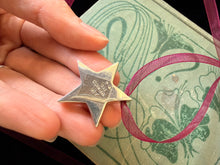 Vintage Sterling Solid Star Pendant 6g