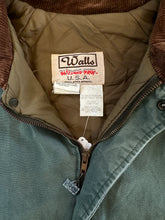 Vintage 90s Faded Sage Green Walls Blizzard-Pruf Canvas Bomber Jacket|XL