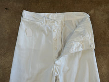 Vintage White Denim High-Waisted Wide Leg Pants|28”