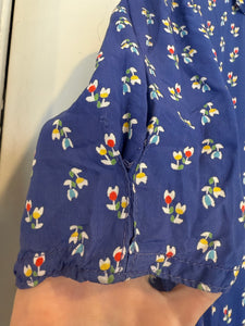 30’s 40’s cold rayon dress | small