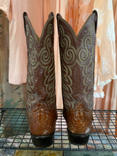 Vintage Tony Lama Brown Snakeskin Boots|9.5 D