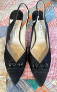 Vintage La Fenice Venezia slingback pumps- size 9.5