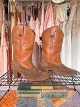 Vintage Dexter two tone leather & suede cowgirl boots | size 9