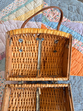 60’s Wicker Basket Turn Lock Purse