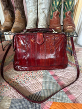 Vintage 1980s Red Eel Skin Doctor Bag Frame
Satchel Crossbody Purse