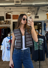 Vintage Theomiles stripe knit vest | sm/m