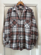 Vintage Sears Printed Flannel | X-Large