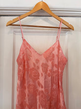 90’s Victoria’s Secret Gold Label Sheer Print Coral Slip Dress | Medium