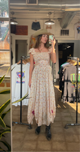 40’s Floral Acetate Handmade Gown | Xs/Sm