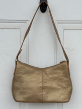 90’s Fossil metallic gold shoulder bag with gold tone hardware