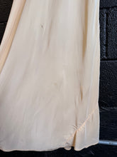 Vintage 30’s Peach Rayon Slip Gown | xs/sm