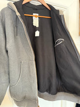 Vintage Y2K Carhartt, gray heavy lined zip up hoodie | small￼