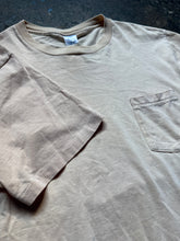Vintage town craft tan blank pocket tee | XL