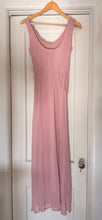 90’s Newport News Rose Beaded Bias Cut Maxi Dress | size 12