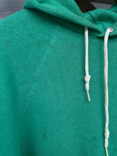Vintage 70s Green Raglan Hoodie|Medium