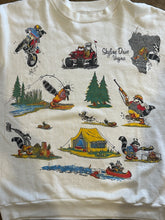 Vintage 80s/90s Skyline Drive Virginia All Over
Print Raccoon Sweatshirt|XL