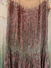 1920’s Sequin Beaded Evening Flapper Dress | xs/sm