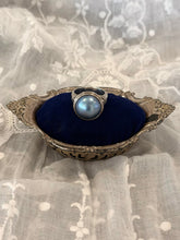 Vintage Sterling Silver Blue Mabe Pearl Ring | Size 7