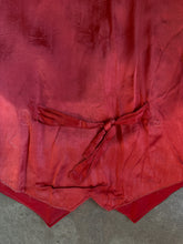 Vintage 90s Mona Mode Red Suede Vest|Medium