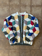 Vintage Patchwork Quilted Jacket | Tag Size XL