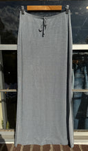 Vintage Silver Shimmery Maxi Skirt|Small