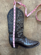 Vintage dark brown Justin cowgirl boots|size 8.5