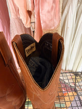 Vintage Dexter two tone leather & suede cowgirl boots | size 9