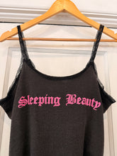80’s Sleeping Beauty Cropped Lace Trim Tank | medium