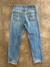 Vintage Distressed Blue Jeans