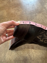 Vintage dark brown Justin cowgirl boots|size 8.5