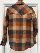 Vintage 70s Plaid Wool Blend Flannel Shirt|Medium