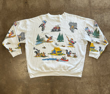 Vintage 80s/90s Skyline Drive Virginia All Over
Print Raccoon Sweatshirt|XL