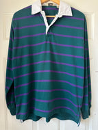 Vintage Lee Stripe Polo Long Sleeve|size XL