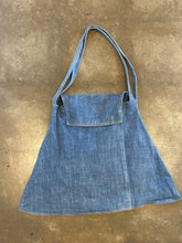 Vintage Ruffle Pocket Denim Purse