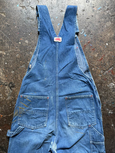 Vintage distressed roundhouse overalls | medium