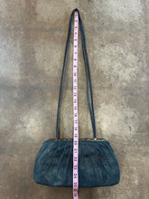 Vintage 80s Judith Leiber Reptile Purse in Deep Teal