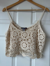 Vintage Cream Lace Tank Top|M/L