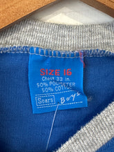 Vintage 70’s/80’s Blue + Grey Blank Varsity Tee|XS