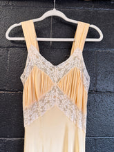 Vintage 30’s Peach Rayon Slip Gown | xs/sm