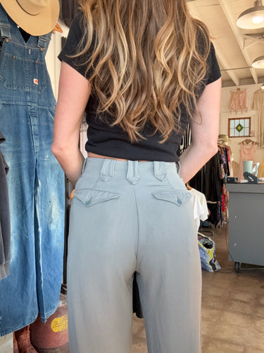 40’s 50’s Levi’s shorthorn gaberdine western trousers | fits like 26