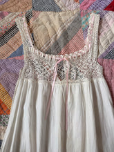 Antique Edwardian Cotton Crochet Slip | sm/m