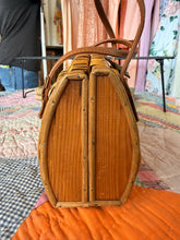 60’s Wicker Basket Turn Lock Purse