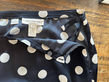 Vintage Polka Dot Black + White Maxi Skirt